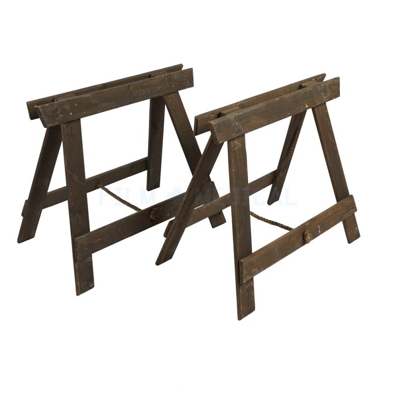 Wooden Trestles For Stretchers Pair